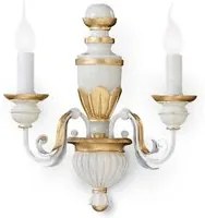 Lampada da parete Firenze bianca - L 330 x H 380 x P 170 mm