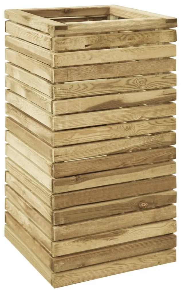 Letto Rialzato 50x50x100 Cm İn Legno Di Pino Impregnato /