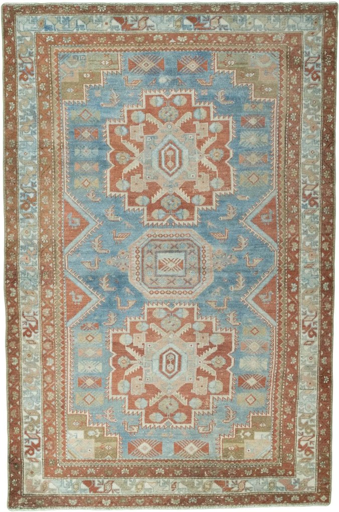 Hamedan Tappeto persiano 200 x 130 Blu (Iran) Annodato A Mano