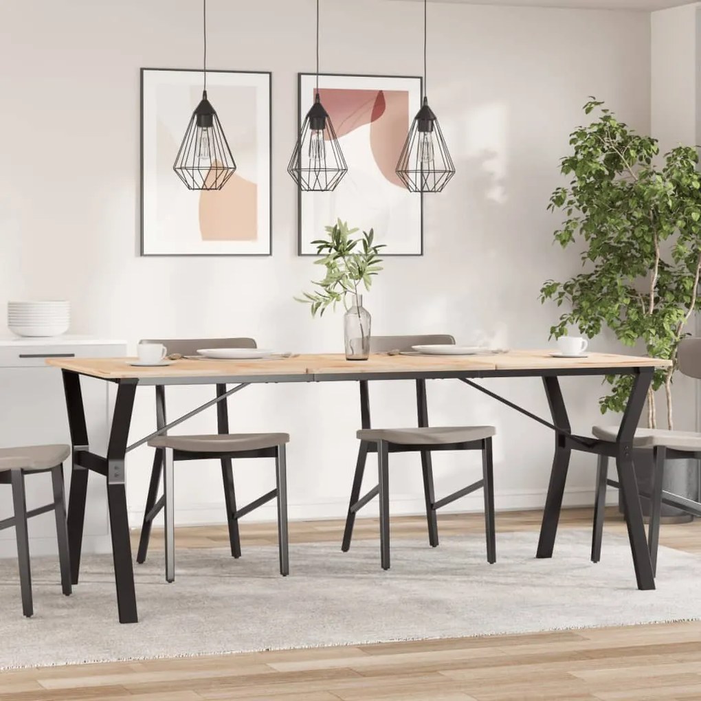 Telaio gambe a y per tavolo da pranzo 180x80x73 cm in ghisa