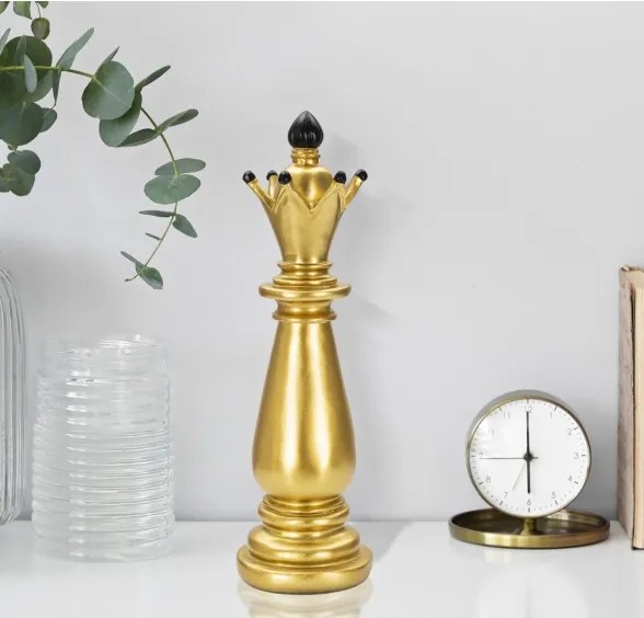 Alfiere Oro E Nero Cm Ø 12,5X38,5