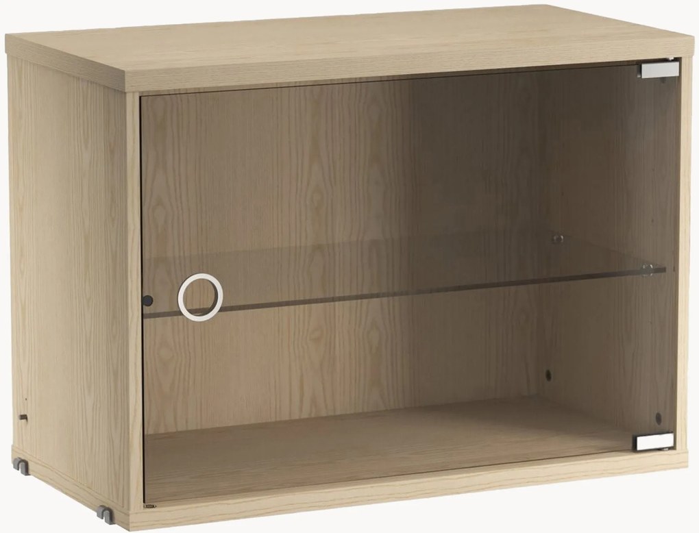 Vetrina con anta battente in vetro String System, larg. 58 x prof. 30 cm