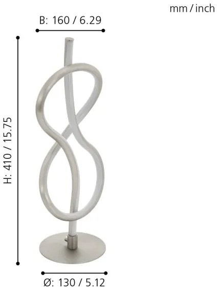 Eglo 97941 - Lampada LED da tavolo NOVAFELTRIA LED/10W/230V