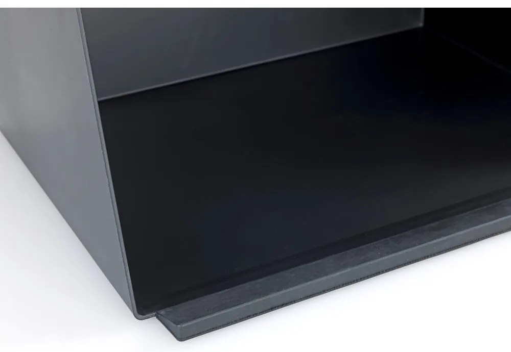 Scatola del pane nera con coperchio in bambù Kubo - Wenko