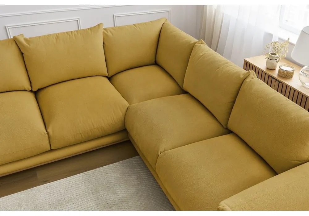 Divano angolare giallo Ernest – Bobochic Paris