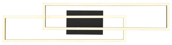 Globo 67208-30G -Plafoniera LED DAKARI 30W/230V 3000K 60x80 cm nero/oro