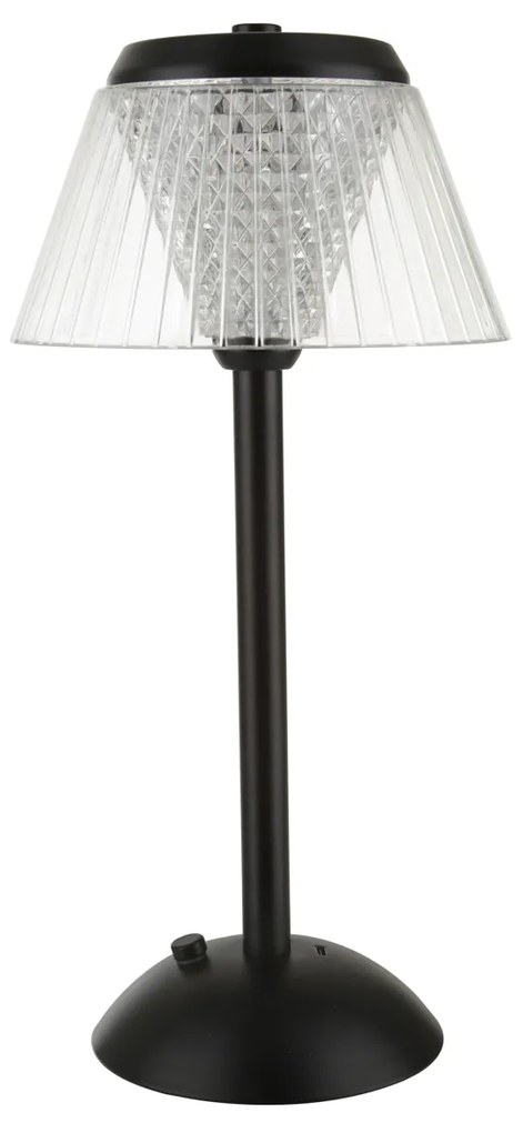 Lampada da tavolo touch 33 cm nera