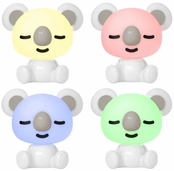 Lampada notturna per bambini a LED RGBW Dimmerabile 2,5W/230V koala bianco