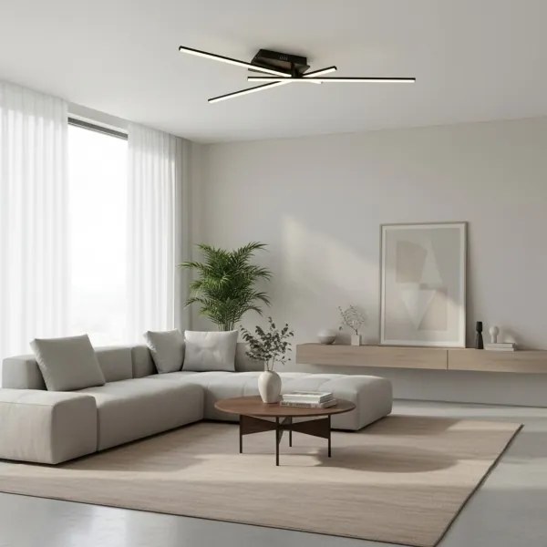 Brilagi - Plafoniera LED STRIPES LED/30W/230V nera