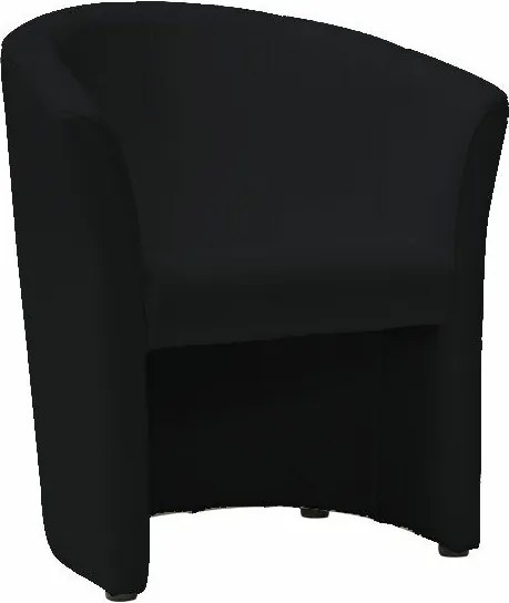 Poltrona TM-1 in ecopelle nera – 67x60x76 cm