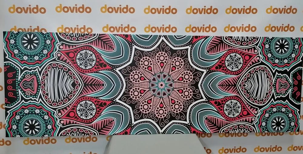 Stampa su tela – Mandala indiana con motivo floreale