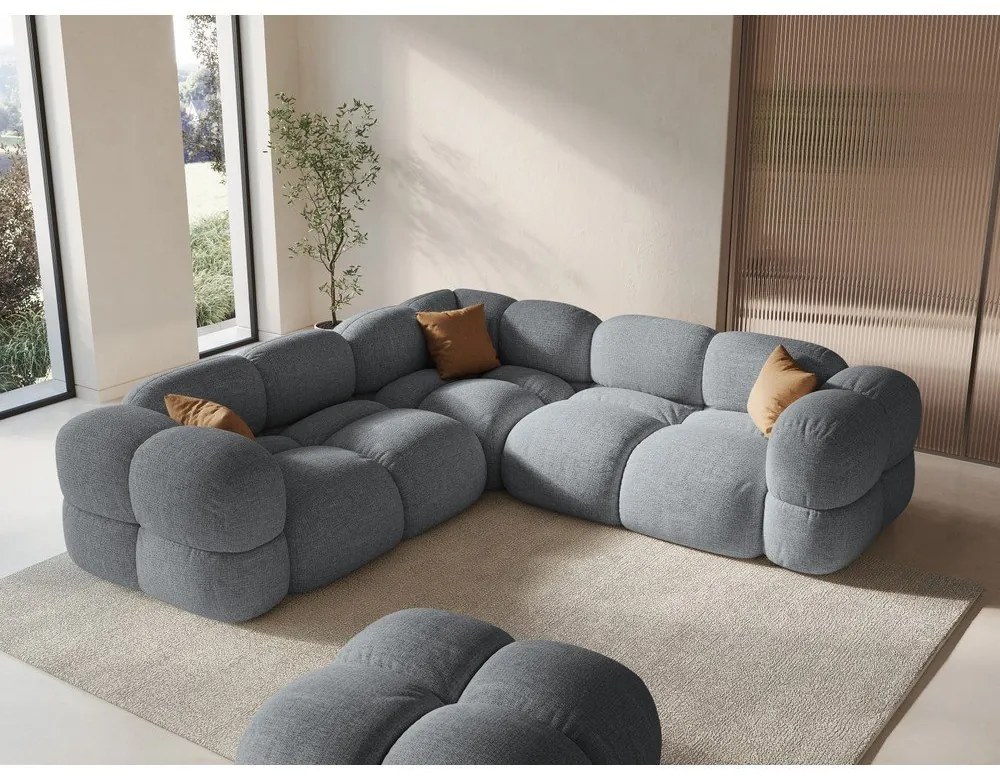 Divano angolare grigio Loretto – Cosmopolitan Design