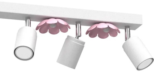 Faretto FLOWER 6xGU10/8W/230V bianco