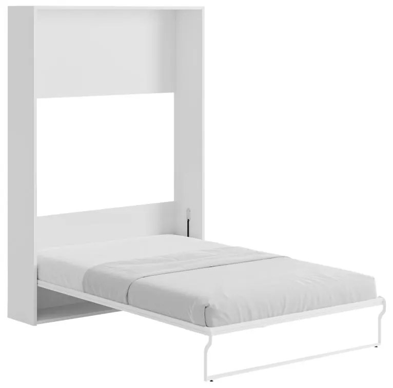 Letto estraibile 140 x 200 cm Apertura verticale manuale Bianco - MALINA II