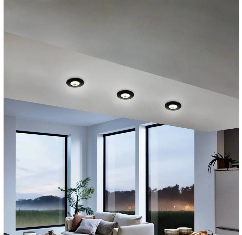 Eglo 75765 - SET 3x Lampada LED da incasso ZUJAR LED/3,4W/230V nero