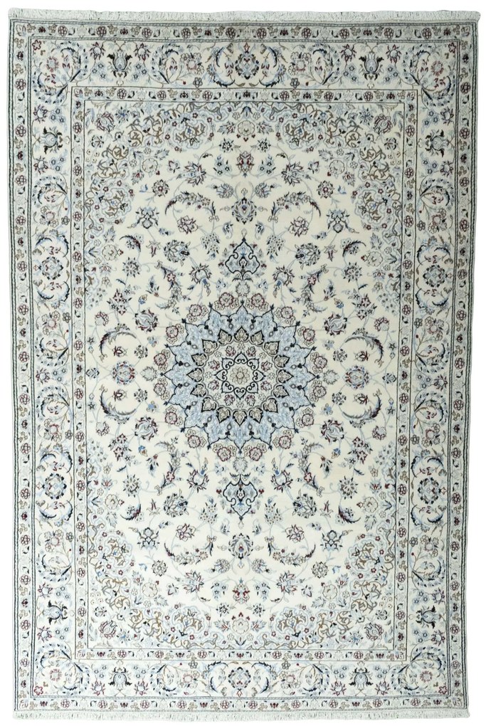 Nain Tappeto 300x200 Beige (Iran) Annodato A Mano