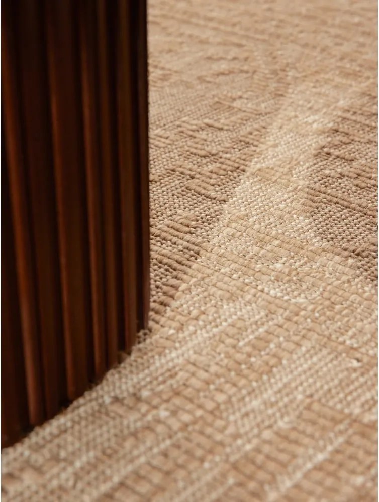 Tappeto da interno/esterno rotondo beige/avorio ø 160 cm Duet Kona – NORTHRUGS
