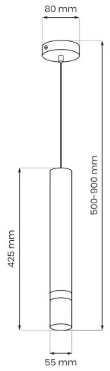 Brilagi - Lampadario a sospensione con filo POKER 1xGU10/25W/230V beige