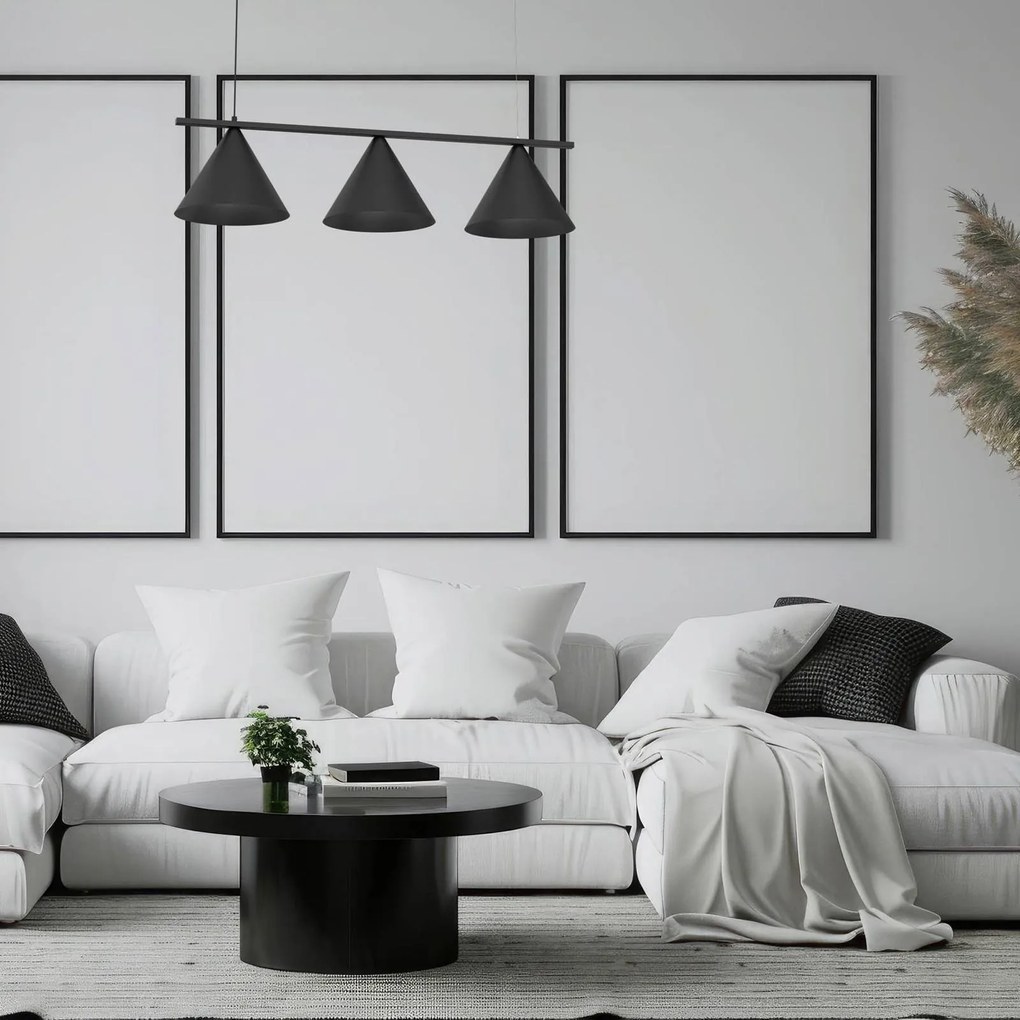 Lampada a sospensione Capital Eko-Light, dimmerabile, Nero, Soggiorno / Sala da pranzo, Metallo, Moderno, Lampada a sospensione