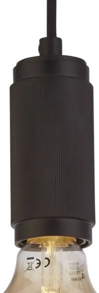 Searchlight 77651BK - Lampada a sospensione con cavo SUSPENSION 1xE27/60W/230V nero
