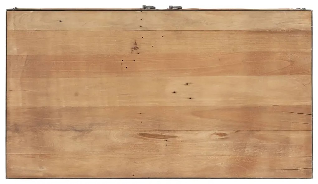 Tavolino da salotto 90x50x39 cm in legno massello di recupero