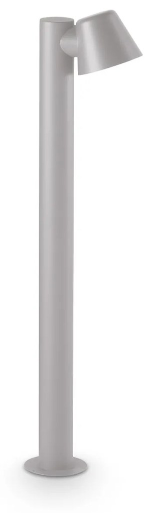 Paletto Contemporaneo Gas Alluminio Grigio 1 Luce Gu10 35W Ip43