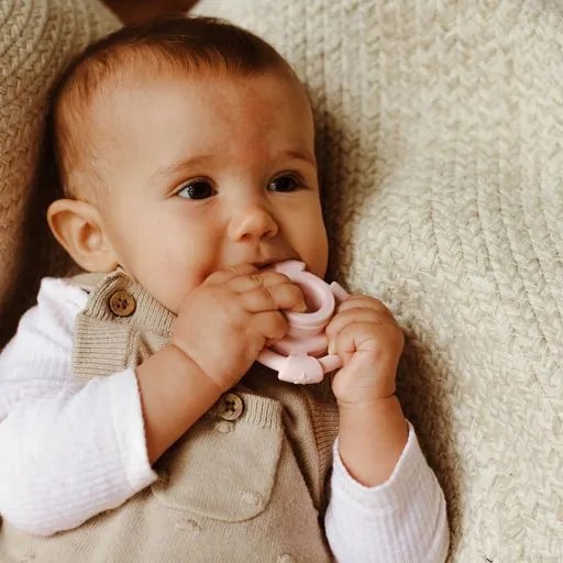 Piramide impilabile con massaggiagengive, rosa