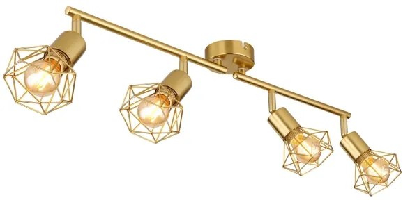 Globo 54802GB-4 - Faretto XARA I 4xE14/40W/230V oro