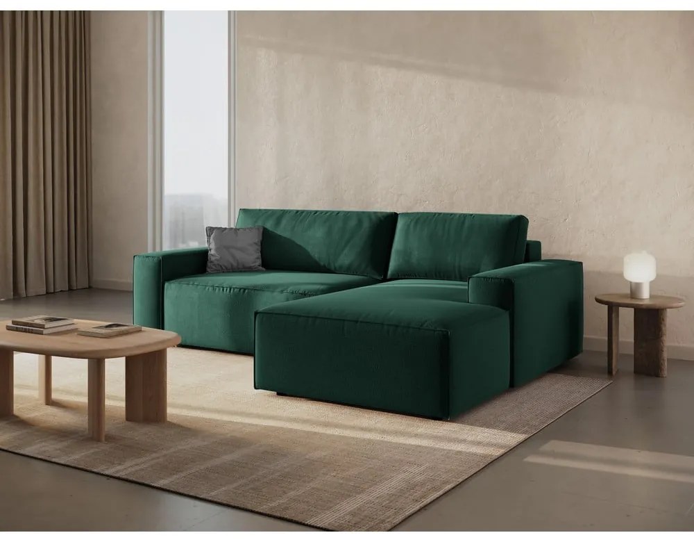 Divano letto verde (angolo destro) Jodie - Micadoni Home