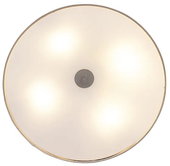 Lampada da soffitto rustica beige 50 cm - Drum