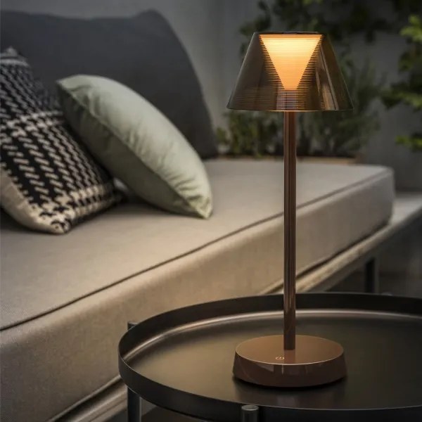 Ideal Lux - Lampada LED dimmerabile touch LOLITA LED/2,8W/5V IP54 marrone