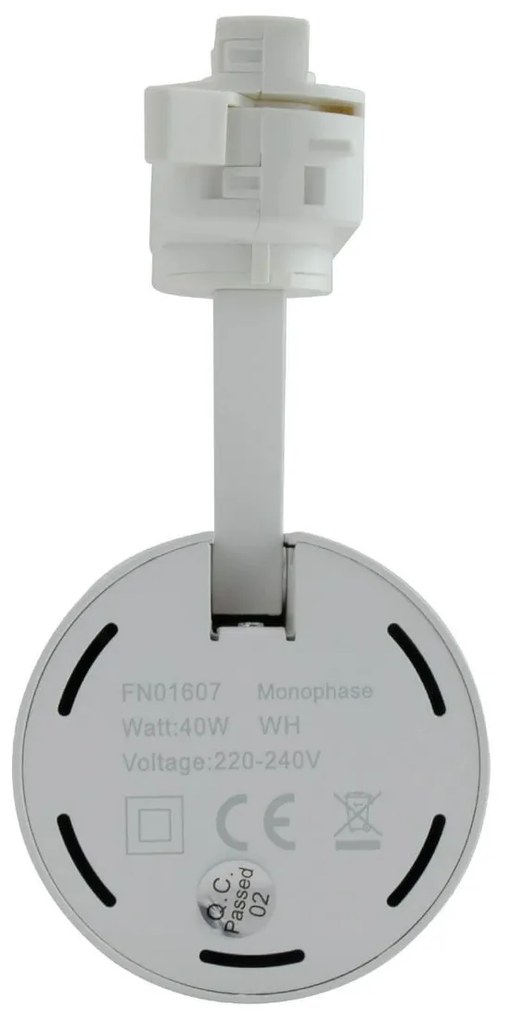 Faro LED 40W Monofase 38°/60° 130LM/W CRI92 no Flickering Colore Bianco Naturale 4.000K