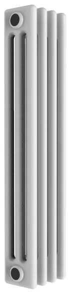 Radiatore acqua calda Comby in acciaio 3 colonne, 4 elementi, interasse 935 mm, bianco