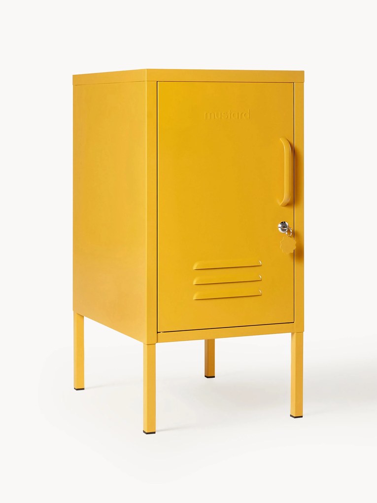 Comodino in metallo Maven, apertura verso sinistra o destra