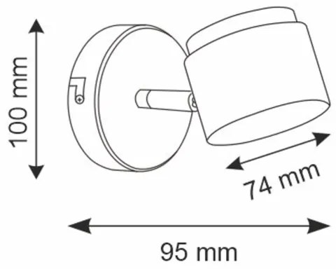 Faretto LED da parete KUBIK LED/4,2W/230V bianco