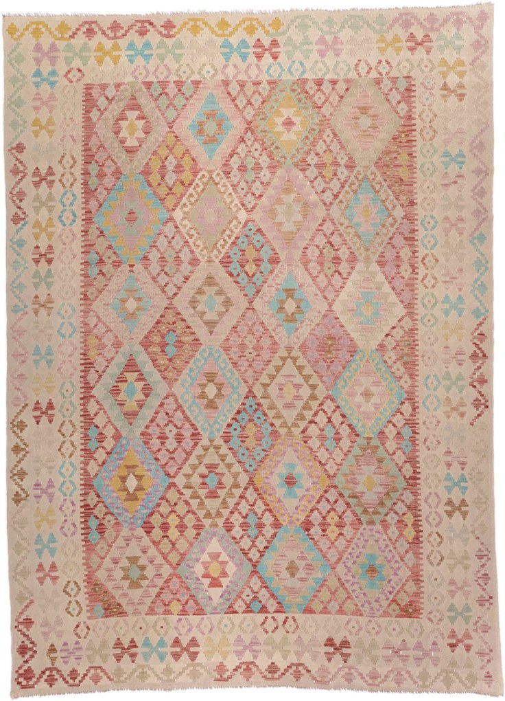 Kilim Tappeto 210 x 290 (Afghanistan) Tessuto A Mano