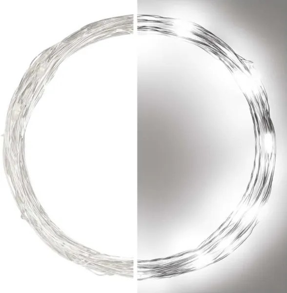 Catena LED da esterno natalizia 40xLED/9m IP44 bianco freddo