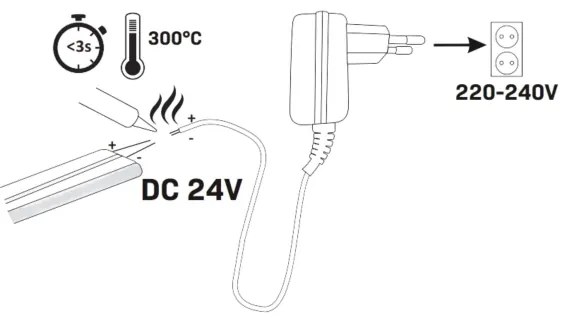 Striscia LED NEON 5m LED/30W/24V verde IP65