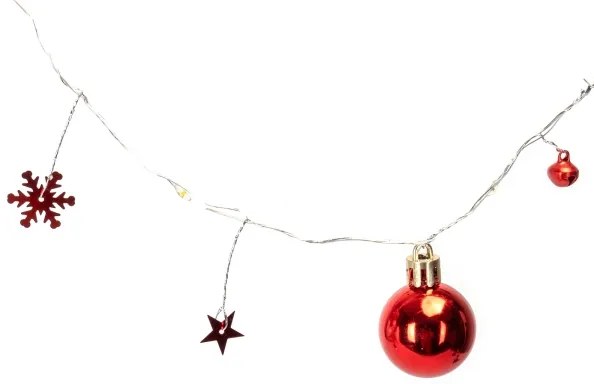 Aigostar - Catena luminosa LED di Natale 20×LED/3×AA 2 m bianco caldo