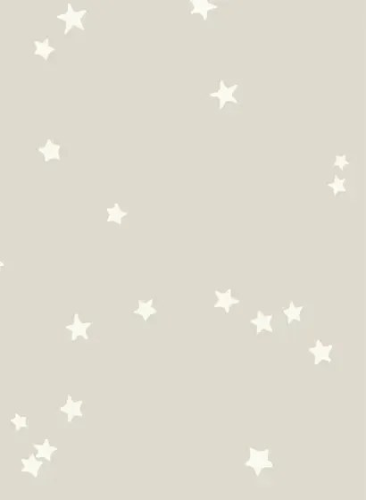 Cole & Son Carta da parati Stars - Grey/ White