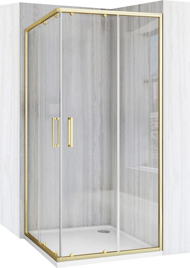 Cabina doccia Rea City 80x80 Gold Brush