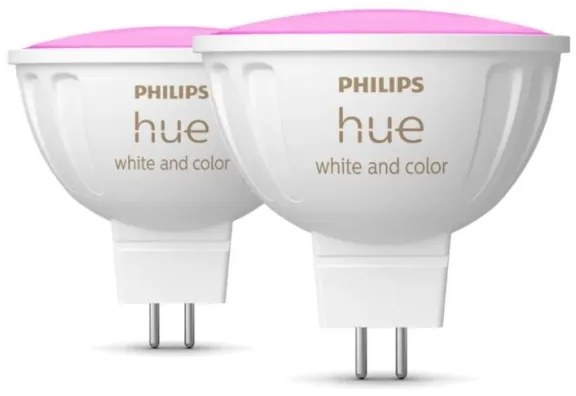 SET 2x Lampadina LED RGBW dimmerabile Philips Hue WACA GU5,3/MR16/6,3W/12V