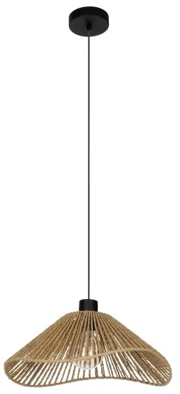 Eglo 44072 - Lampadario a sospensione con filo LAVISTER 1xE27/60W/230V marrone