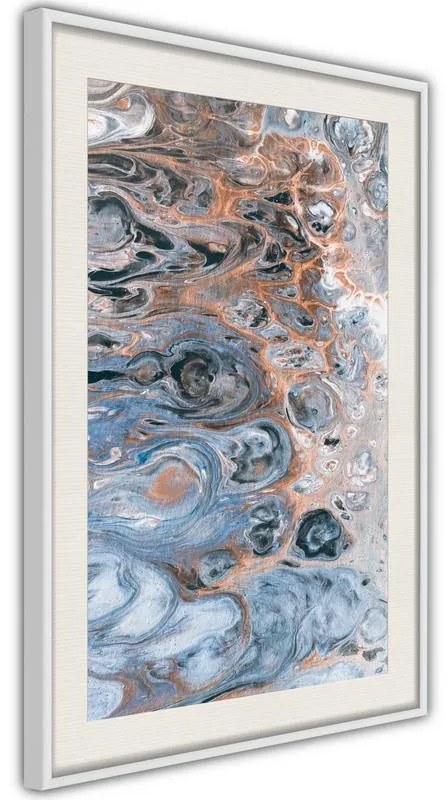 Poster  Surface of the Unknown Planet III  Cornice Quadri Cornice nera con pass-partout, Larghezza x Altezza Home decor 20x30