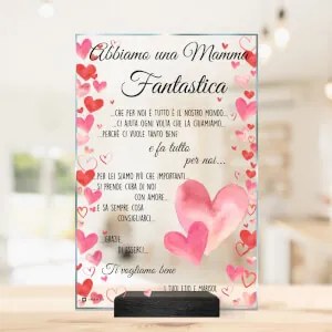 Regalo per la mamma - placca personalizzata con il tuo testo e design | Inspio