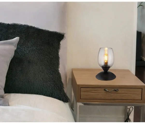 Globo 24007S - Tavolo touch lampada KUWAITA 1xE14/25W/230V nero