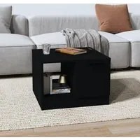 Tavolino da Salotto Nero 50x50x36 cm in Legno Multistrato cod mxl 19525