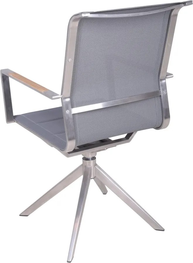 Sedia da giardino in metallo grigio Salida - Garden Pleasure