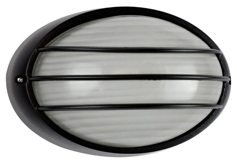 Plafoniera E27 IP54 Nera 214x142mm con Griglia Colore Nero