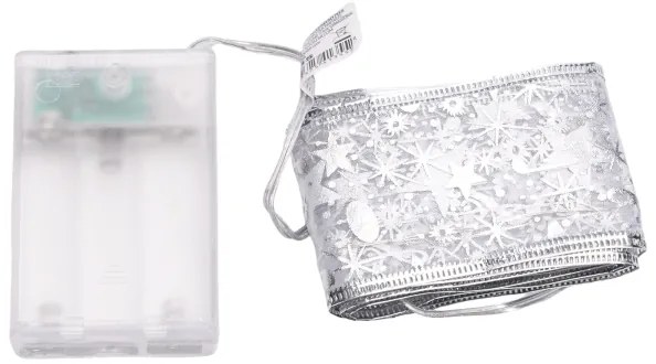 Aigostar - Catena luminosa natalizia a LED 20xLED/3xAA 2m bianco caldo argento